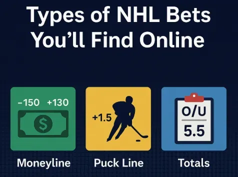 Image 259 - Banner with types of NHL bets.