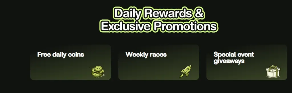 Image 281 - Banner with daily rewards promotions.