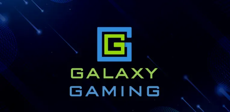 Galaxy Gaming - Logo with blue and green design.