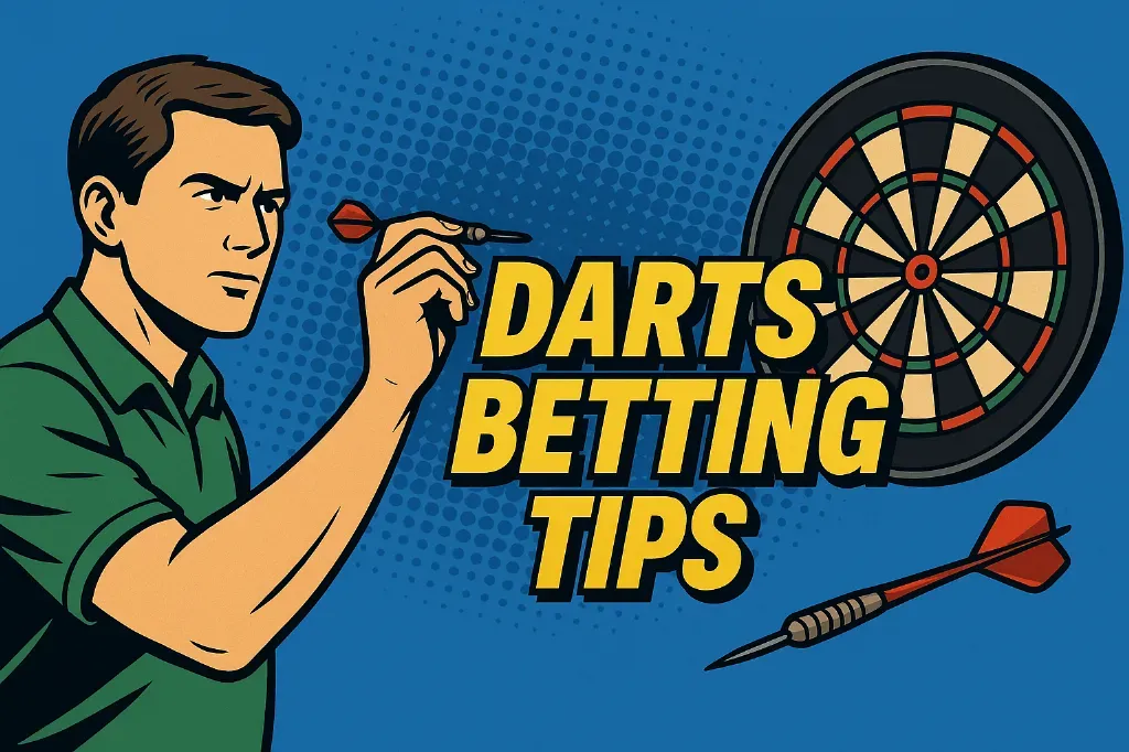 ChatGPT - Banner with darts and betting tips.
