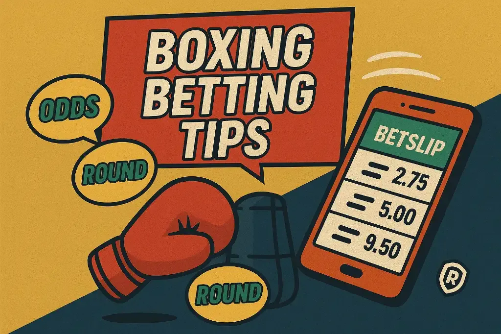 ChatGPT - Banner with boxing betting tips.