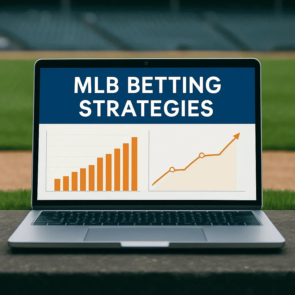 MLB Betting Strategies - Banner with graphs.