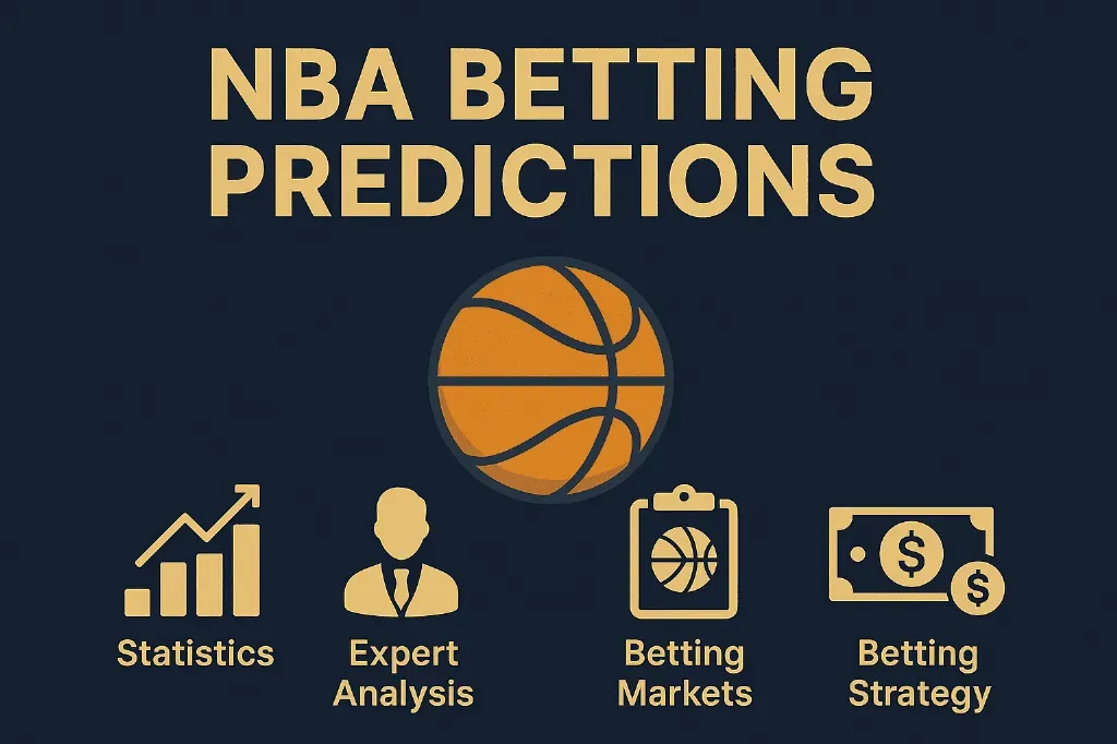 NBA Betting Predictions - Banner with key elements
