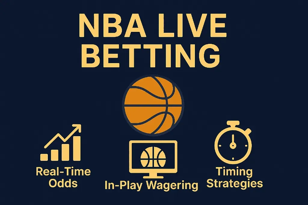 NBA Live Betting - Banner with betting elements