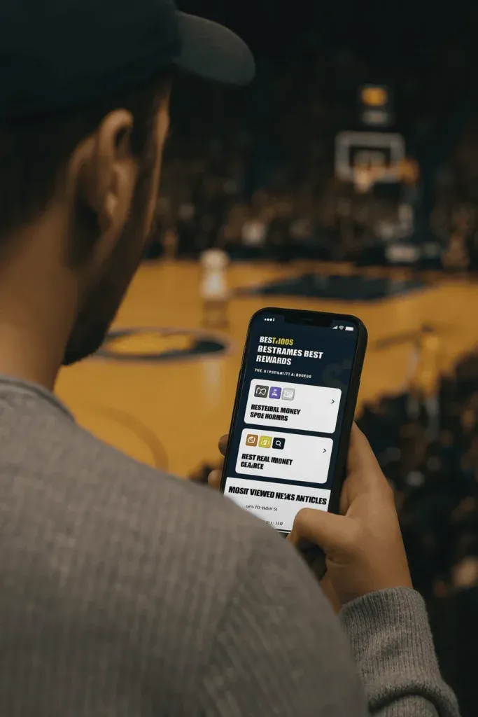 NBA Odds - Product photo with mobile app display.