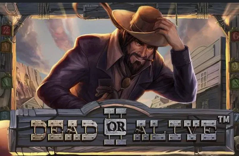 Dead or Alive 2 - Banner with cowboy character.