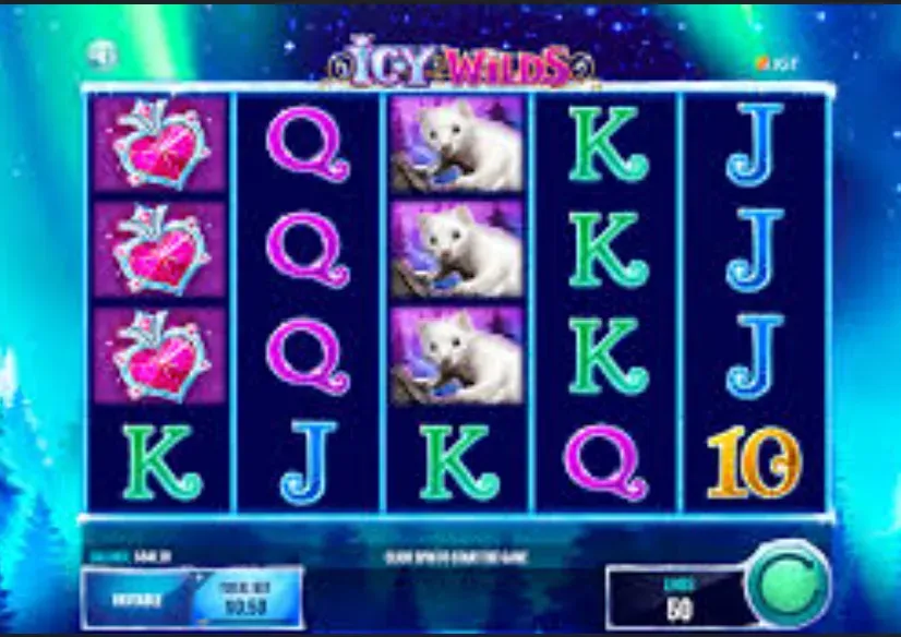 Icy Wilds - Gameplay screenshot with polar bear.