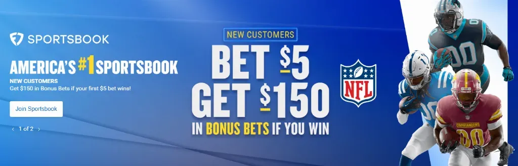 7 Sportsbook - Banner with NFL players and offers.