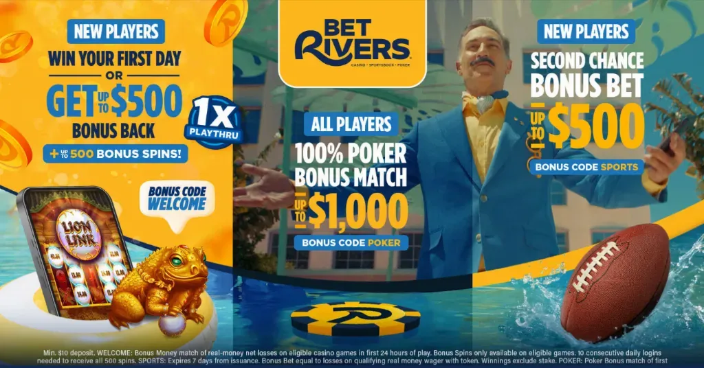 Bet Rivers - Banner with promotional offers.