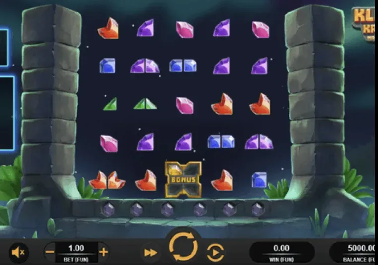 Kluster Krystals - Gameplay screenshot with megaclusters.