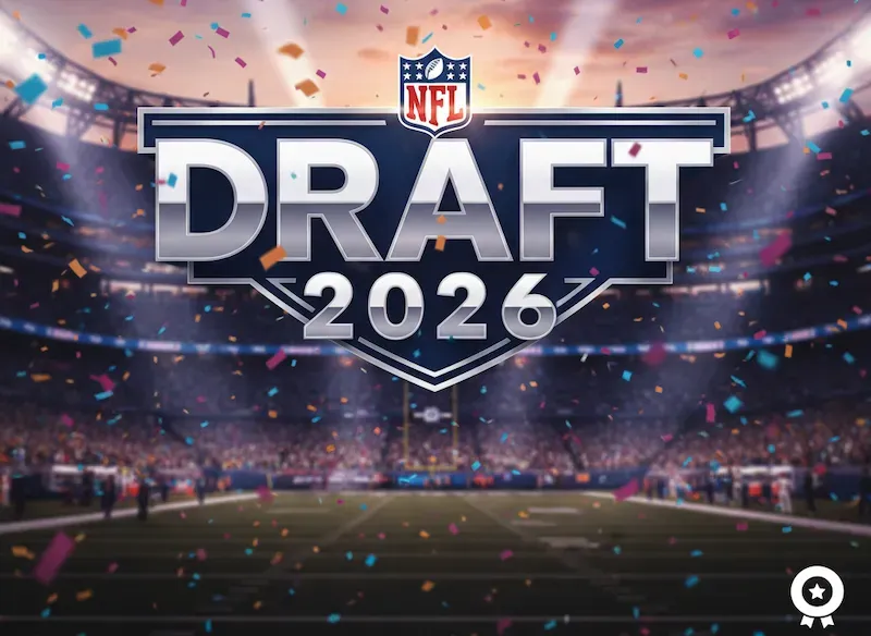 NFL - Banner with 2026 Draft announcement.