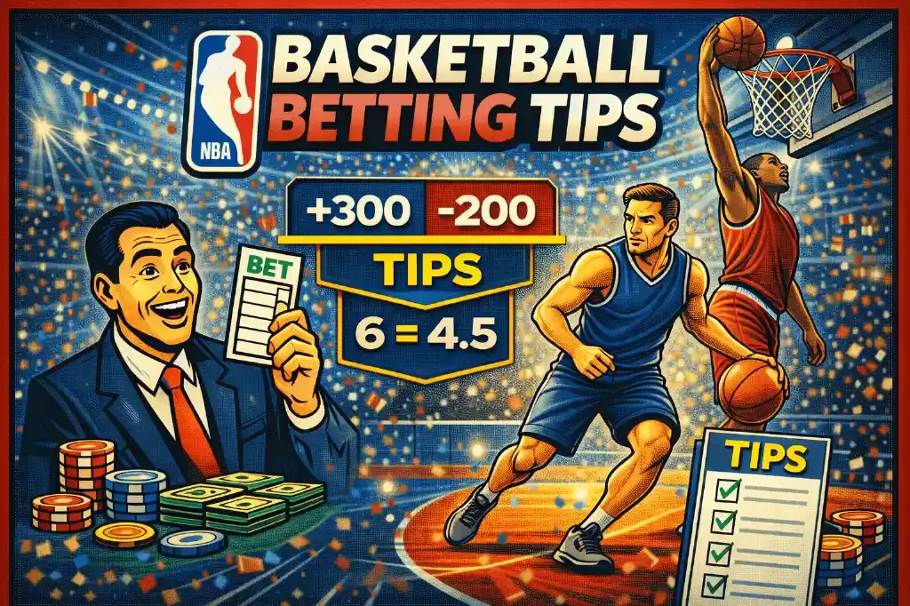 Basketball betting tips - Banner with betting odds.