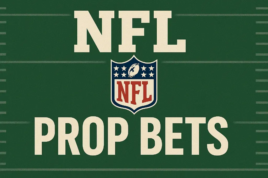 NFL - Banner with green background and prop bets.