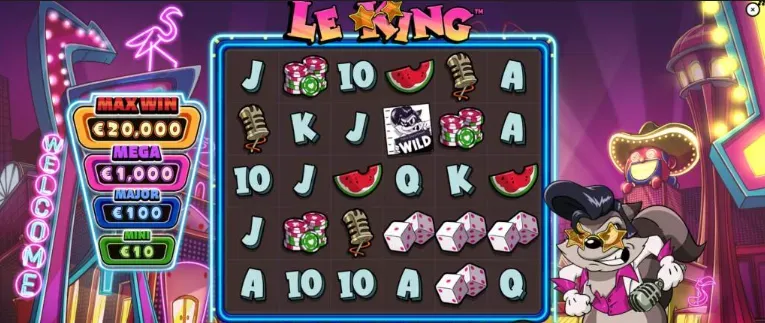 Le King Game - Slot Game screenshot with symbols.