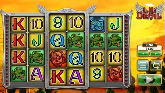 Lil Devil - Game screenshot with colorful reels.