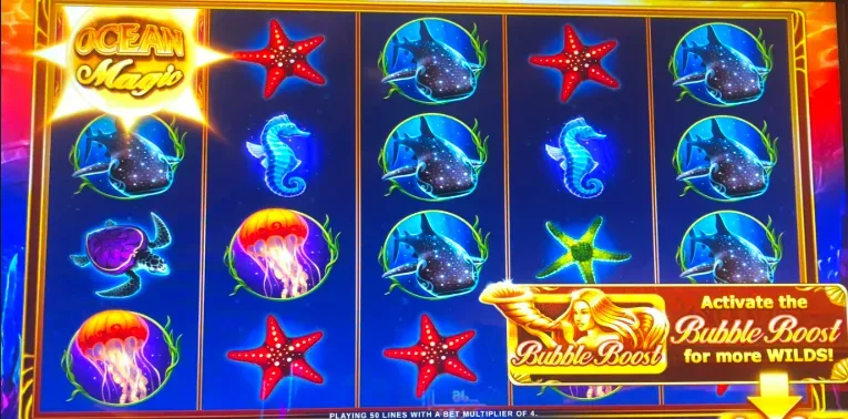 Ocean Magic - Game screenshot with sea creatures.