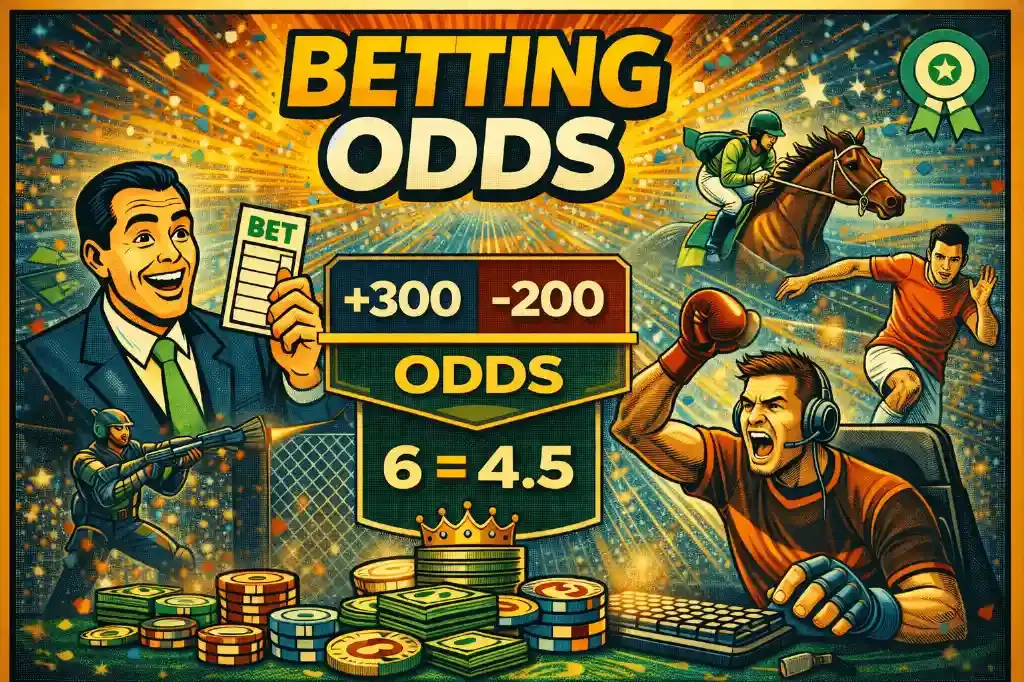 Betting Odds - Graphic with betting elements.
