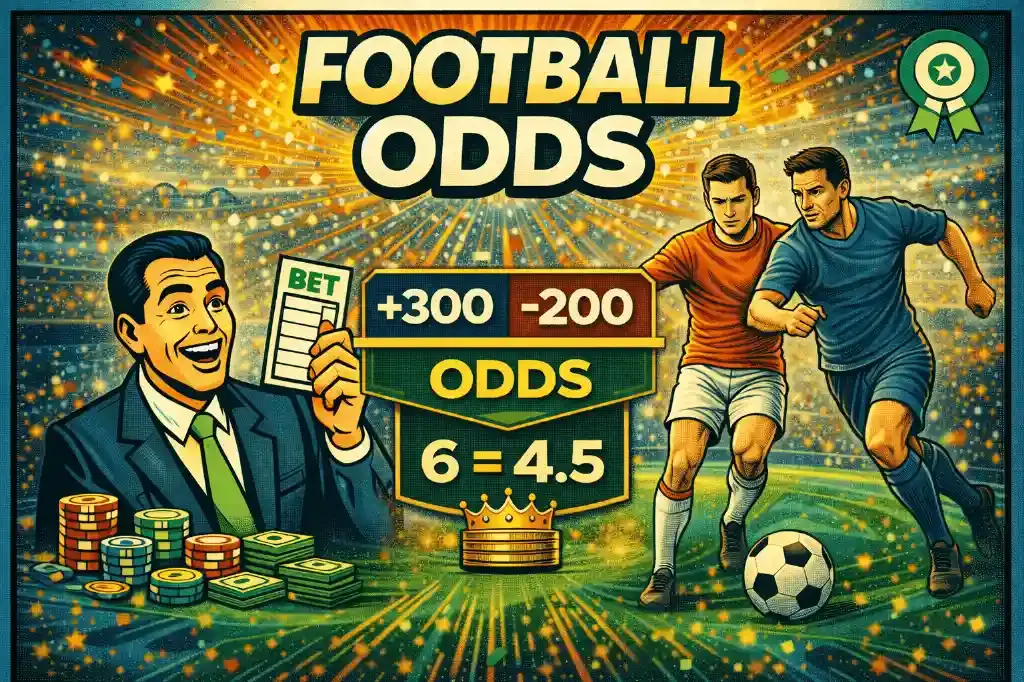 Football Odds - Banner with betting information.
