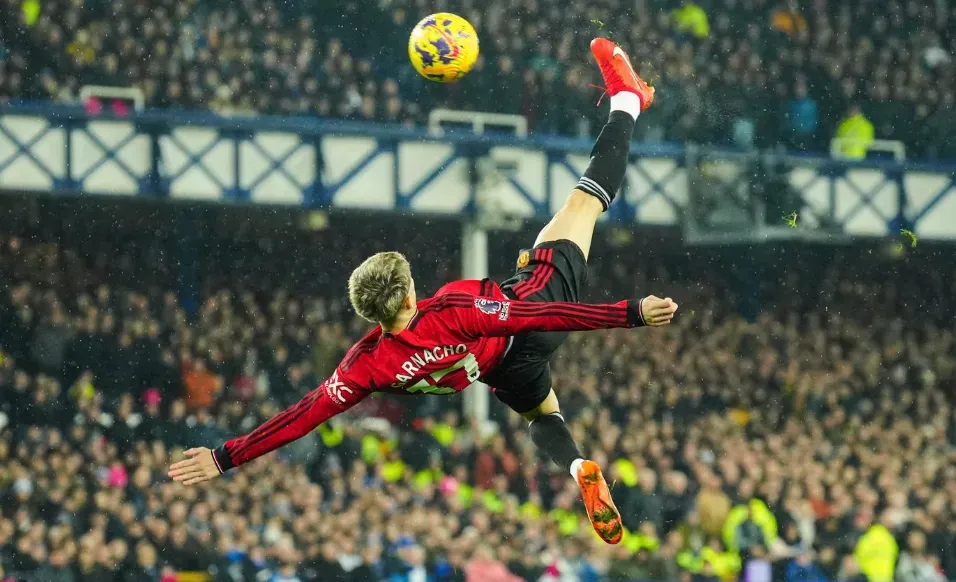 Premier League game - Action shot of a player.