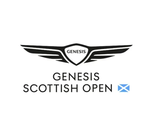 Genesis - Logo with Scottish Open branding.