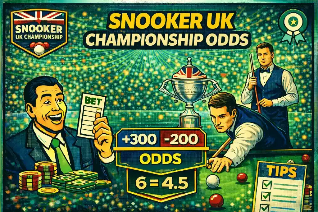 Snooker UK Championship Odds - Banner with betting info.