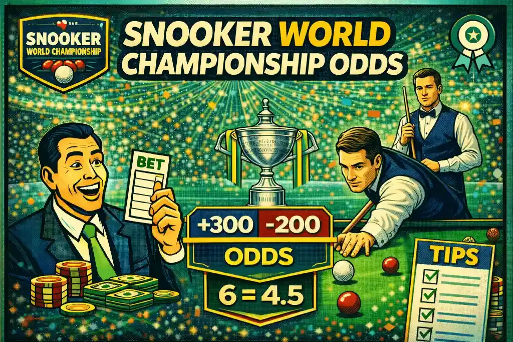 Snooker World Championship Odds - Banner with betting info