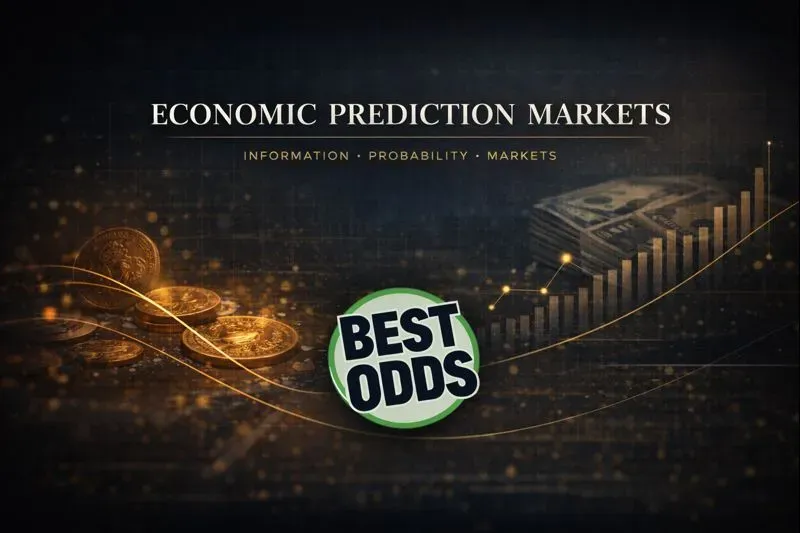 Economic Prediction Markets - Banner with best odds logo.