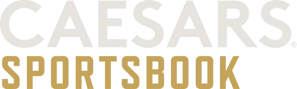 Caesars Sportsbook - Logo with gold and white text.