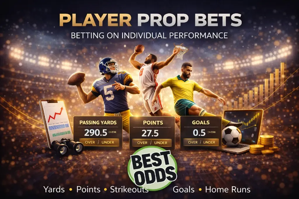 Player Prop 2 - Banner with betting odds display.