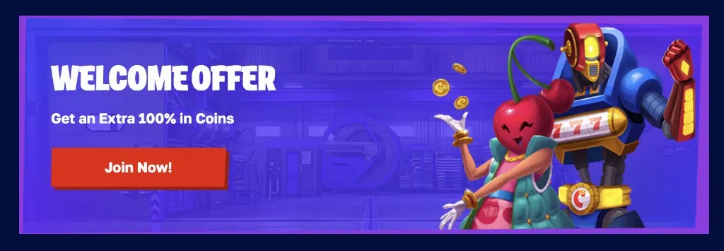 Cazino - Banner with welcome offer