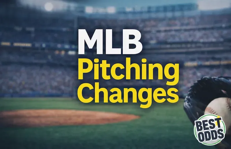 MLB Pitching Changes - Banner with stadium background.
