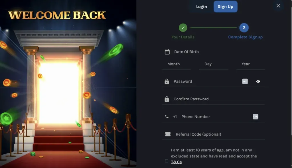 SpinQuest - Banner with registration details.