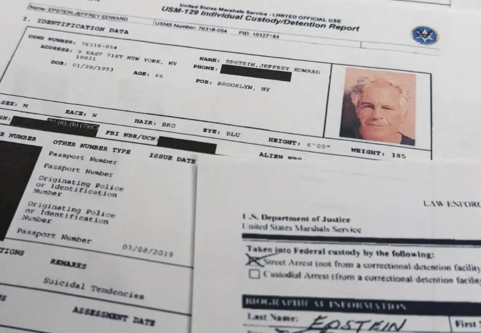 Epstein documents - Identification report with details.