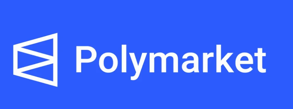 Polymarket - Logo with blue background.