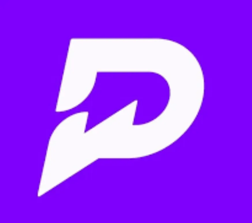 PrizePicks - Logo with purple background.