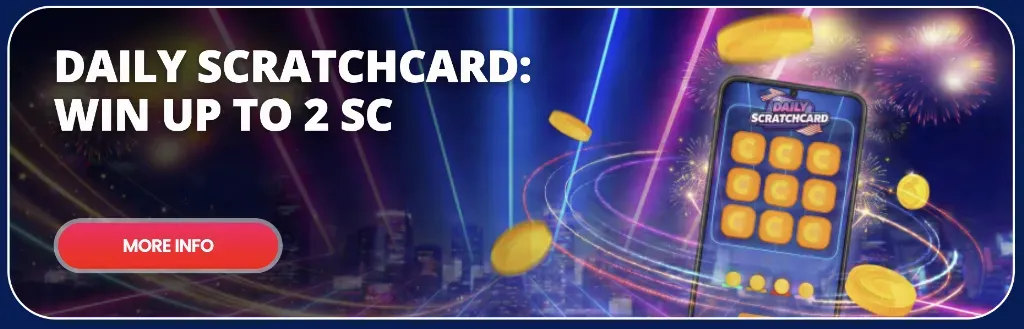 Coinz - Product photo with scratchcard and coins.