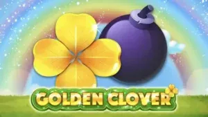 Golden Clover - Logo with golden clover and bomb.