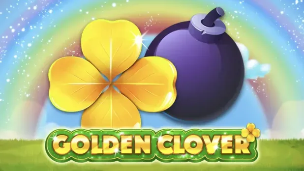Golden Clover - Logo with golden clover and bomb.