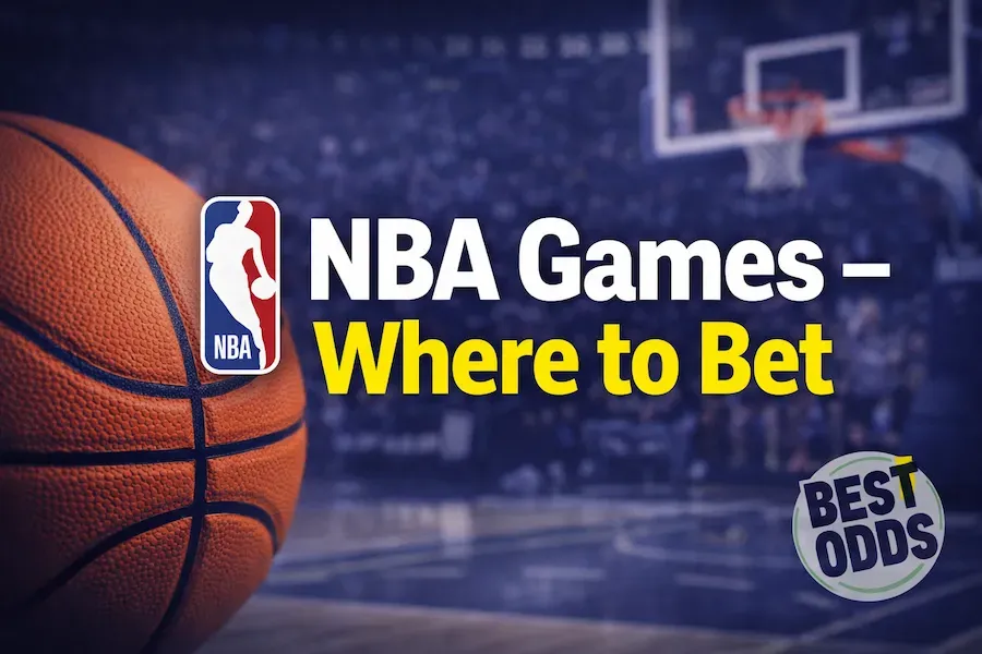 NBA Games - Banner with betting information