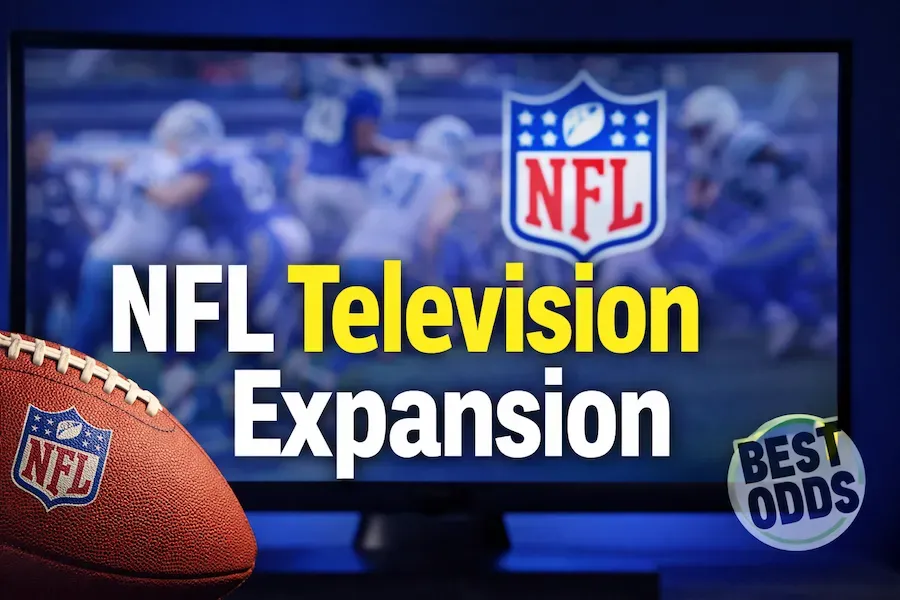 NFL - Banner with television expansion theme.
