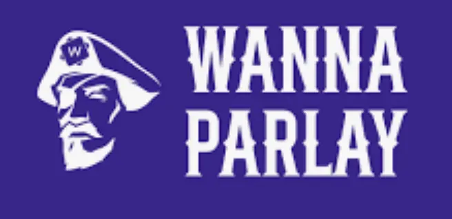 Wanna Parlay - Logo with a pirate illustration.