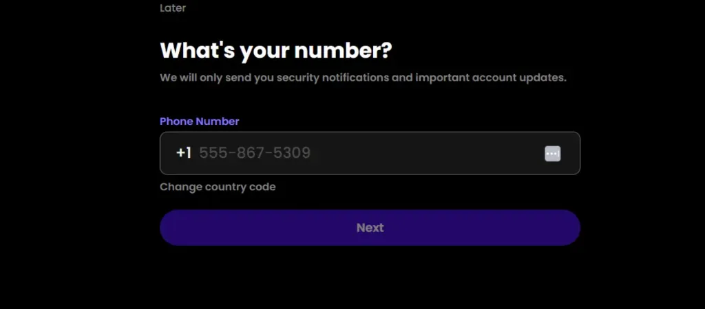 Yotta - Product photo with phone verification screen.