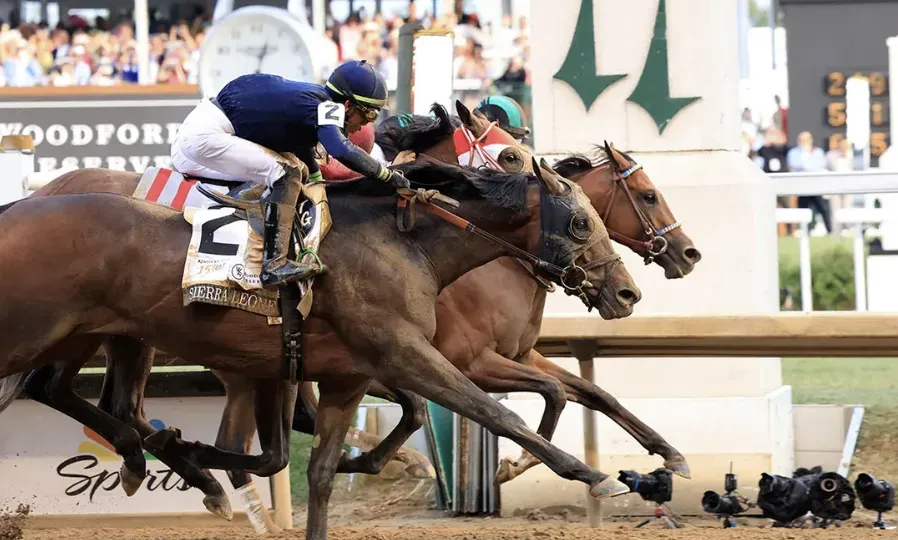 Kentucky Derby - Race photo with horses competing.