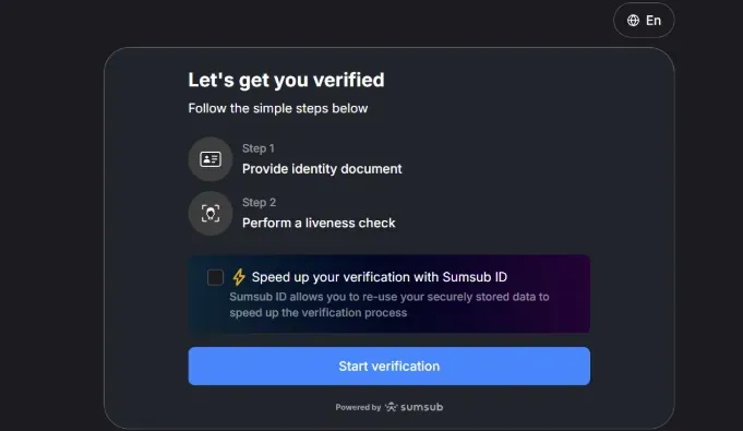 Lavish Luck - Verification Page with steps outlined.