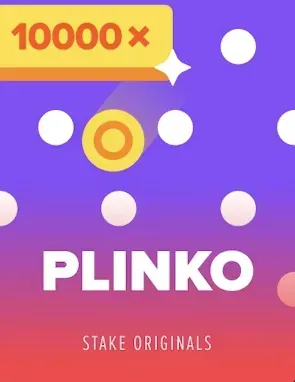 Stake Originals - Product photo with Plinko game.