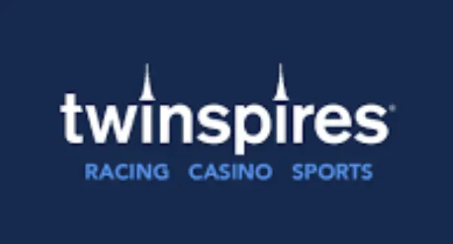 Twinspires - Logo with racing, casino, sports text.