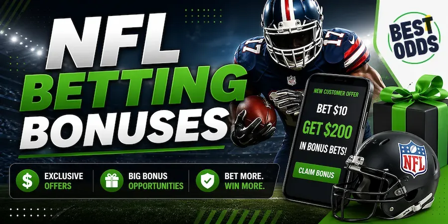 NFL Betting Bonuses - Banner with promotional offers