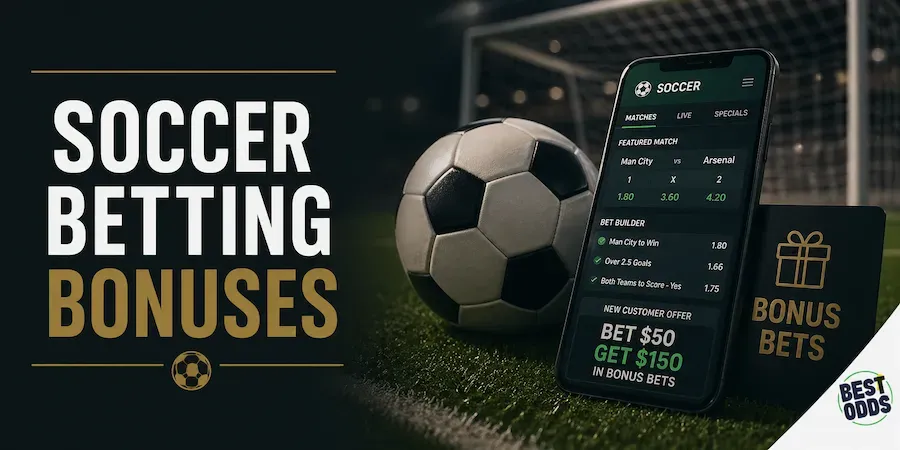 Soccer Betting Bonuses - Banner with betting offers