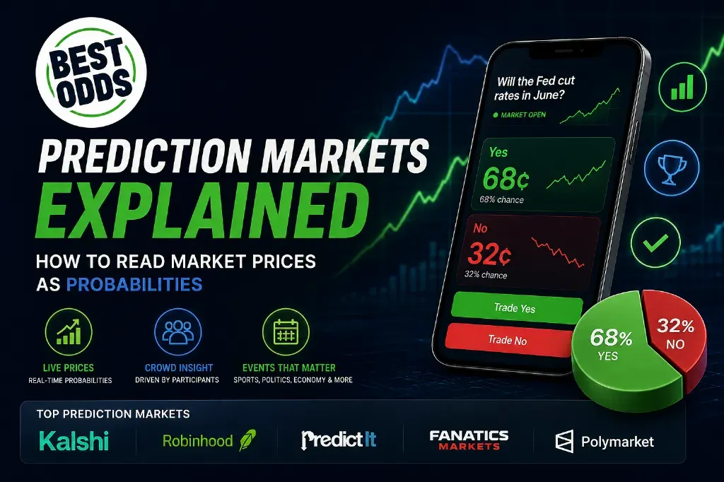 Best Odds - Banner with prediction market insights.