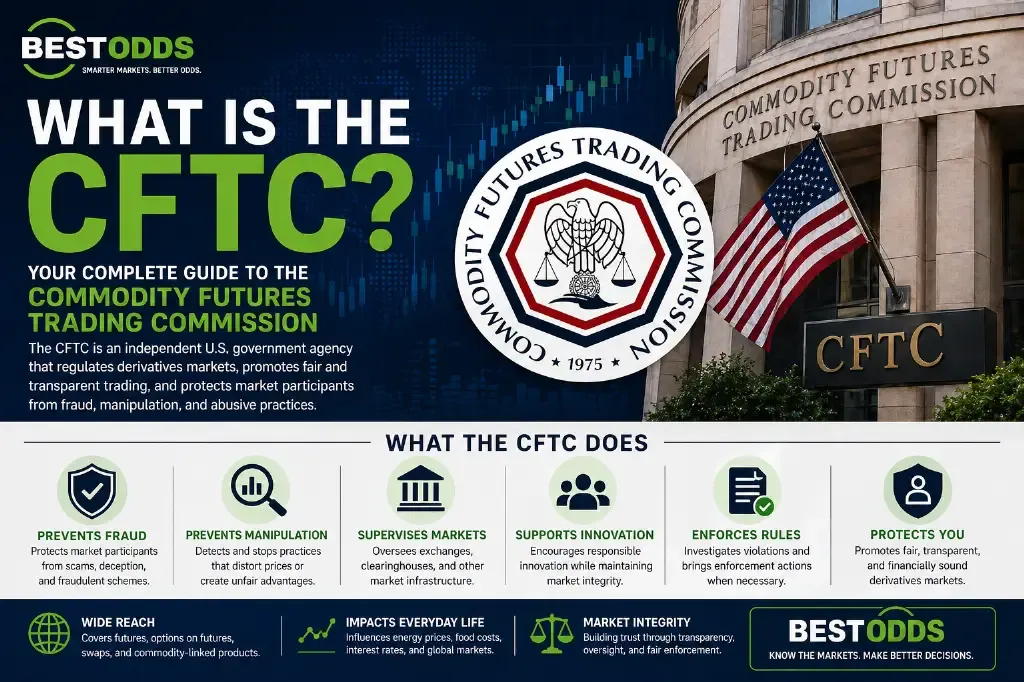 Best Odds - Infographic with CFTC overview.